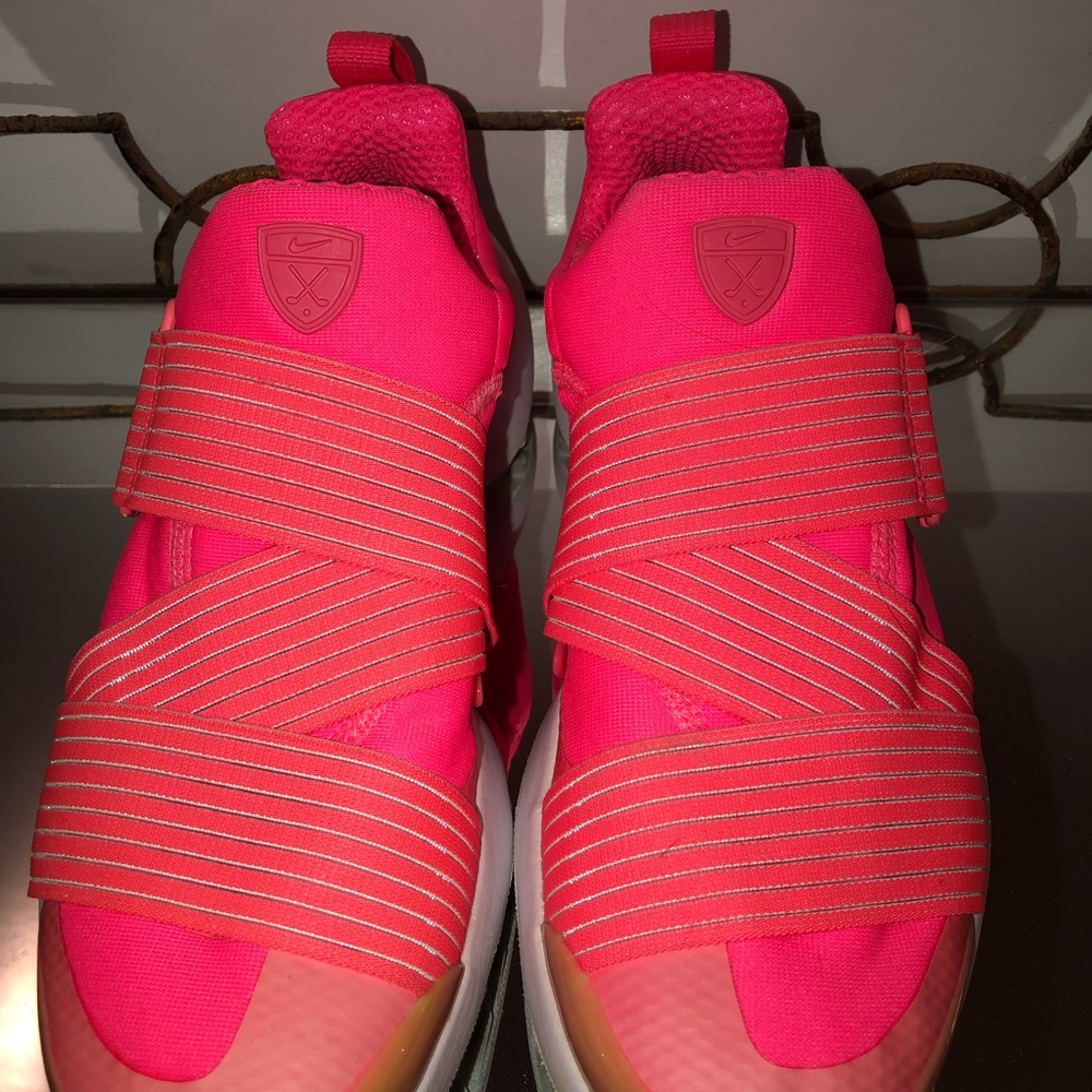 Hot pink women’s Nike Zoom Golf shoes.  Worn only twice, see pictures.